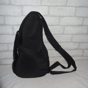 Ameribag Black Microfiber Sling Shoulder Bag